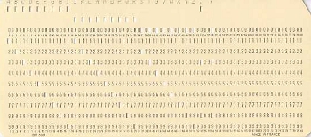 Punch Card - 1976
